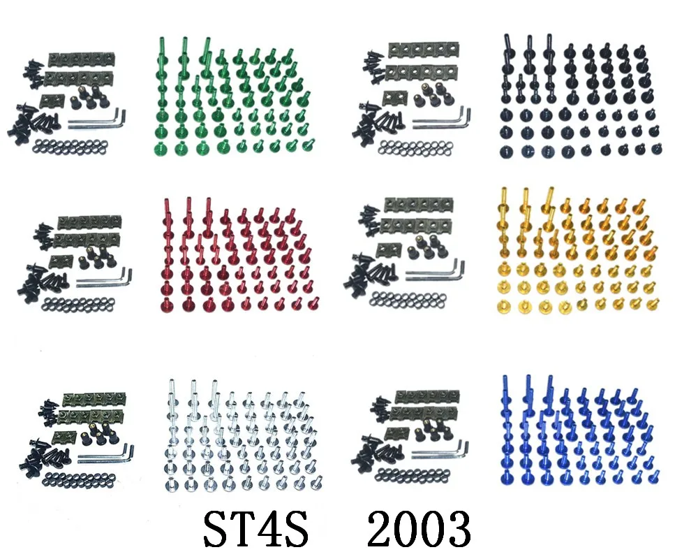 

Motorcycle Complete Fairing Bolts Kit Bodywork Screws For Fit DUCATI ST4S 2003