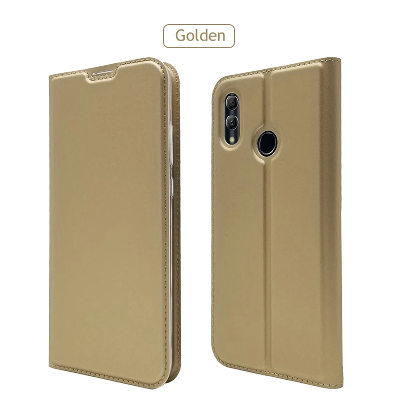 Для Huawei Honor 10 9 8 Lite Pro Чехол Флип кожаный чехол Honor View 10 9 Чехол Флип-бумажник Coque Honor 9X Pro 8X 8A V10 V9 чехлы - Цвет: Gold