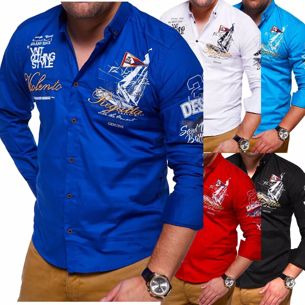 

Мужская рубашка с длинным рукавом ZOGAA, Повседневная рубашка из полиэстера с отложным воротником, 5 цветов, S-3XL