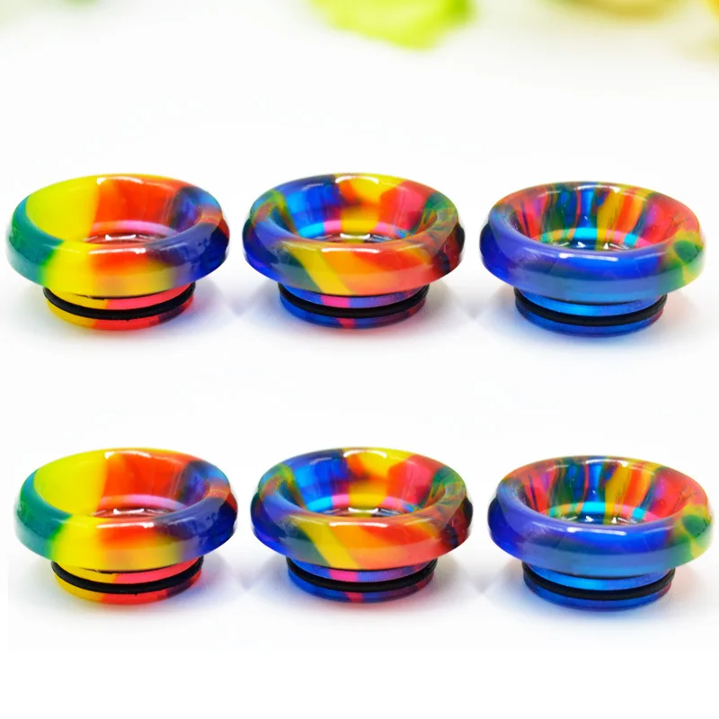 

Colorful Geekvape Zeus X Zeus Dual Alpha Tank drip tip 810 Resin Low Profile Drip Tip Wide Bore Short Mouthpiece
