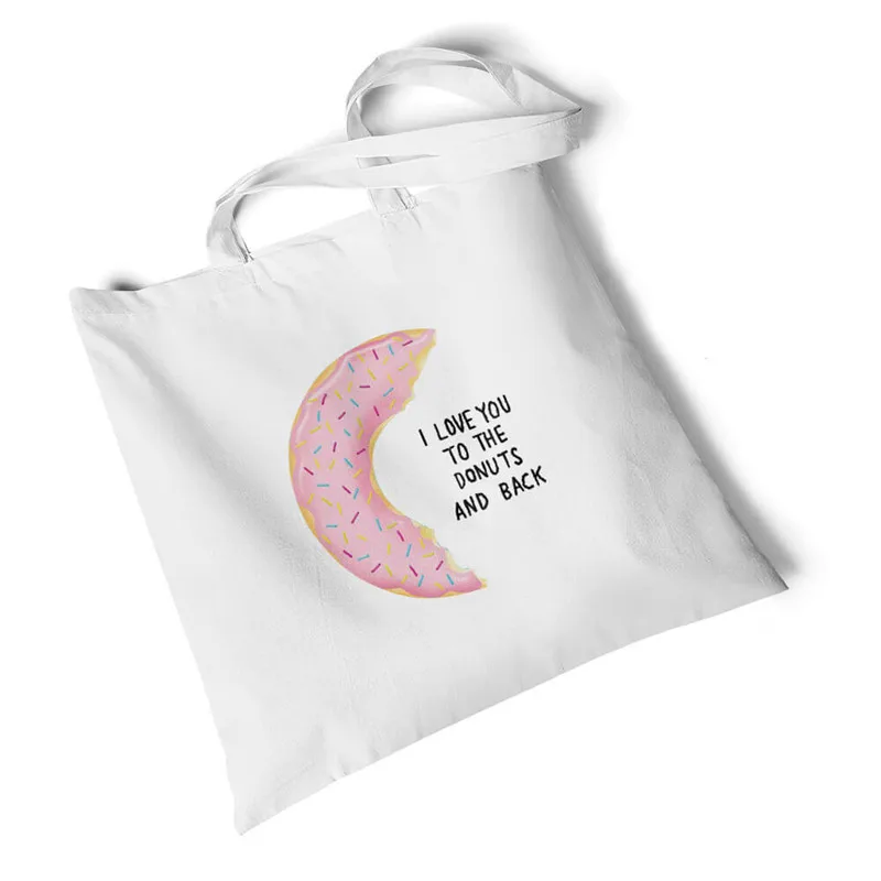 

Focal20 уличная одежда с принтом в виде пончика, Складная Большая Сумка через плечо, дорожная сумка, оригинальная Экологически чистая многораз...