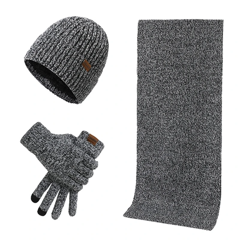 

Winter Beanie Scarf Gloves Men Women Touch Screen Glove Cold Weather Warm Gloves Freezer Work Gloves Suit for Running