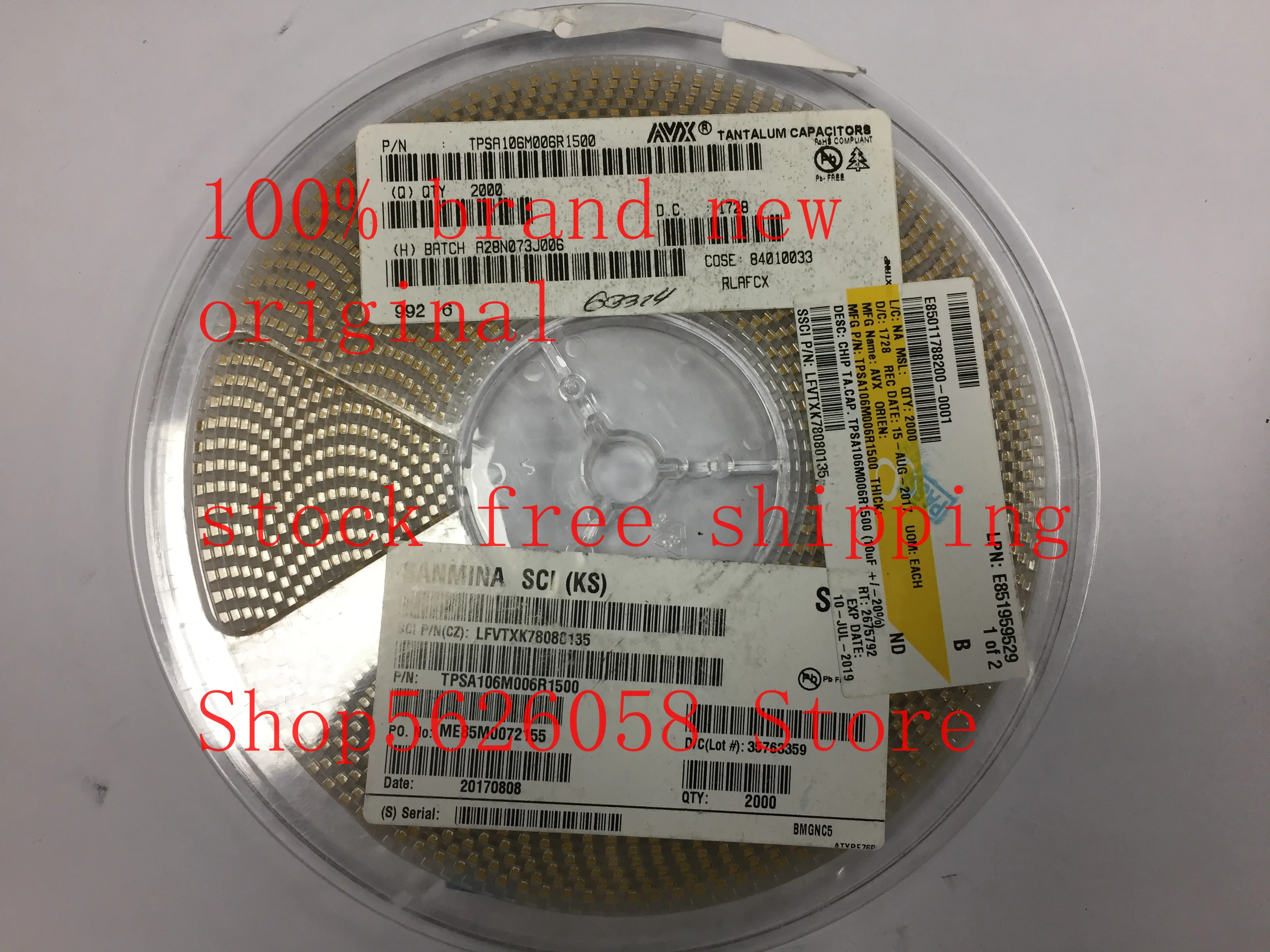 TPSA106M006R1500 SMD 100% Новый оригинальный 50 шт 3000 шт./лот в наличии|Умные розетки| |