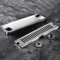 mid side outlet shower drain stainless steel floor drainage 20 80cm linear waste drain for kithchen bathroom