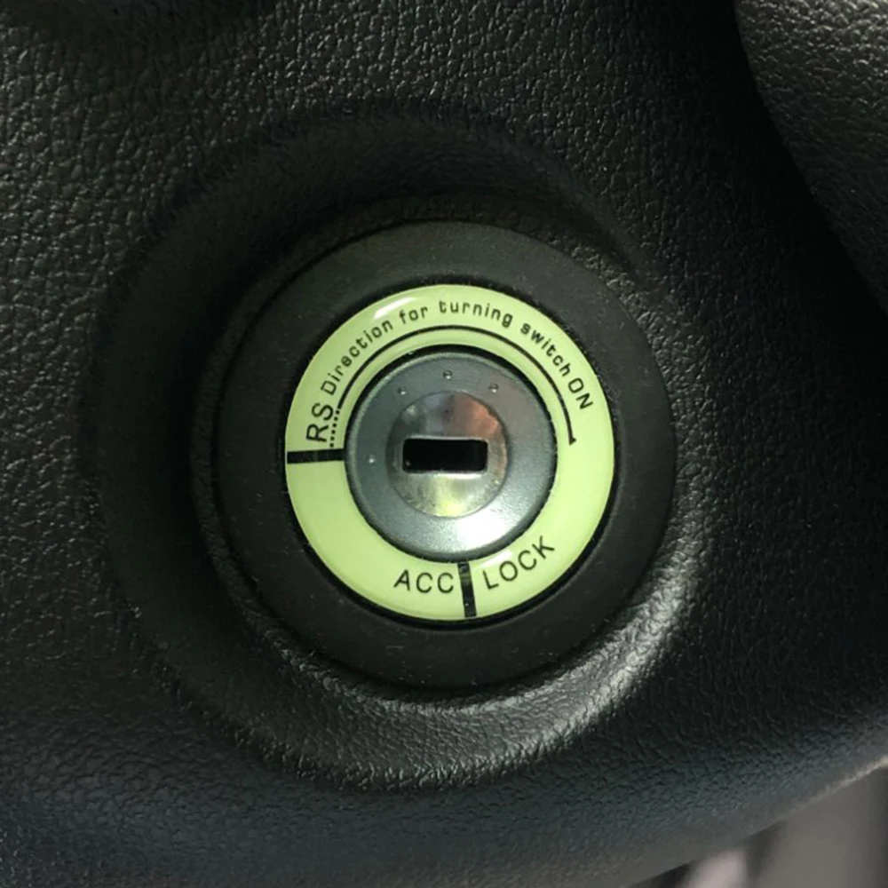 Светящаяся наклейка на зажигание Переключатель стикер автомобильные аксессуары