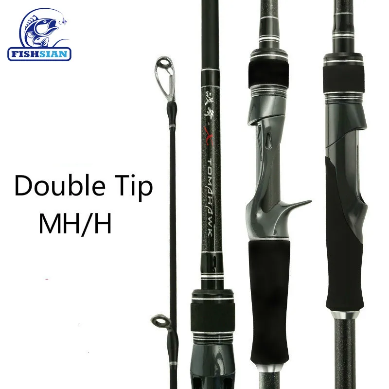 

Strong Fishing Rod Double Tip Mh/h For Big Fish High Carbon Spinning Casting Rod Canne A Peche Carbonne Jigging Peche En Mer