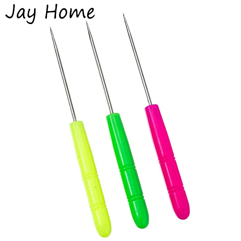 

3Pcs Manual Sewing Plastic Awl Leather Fabric Punching Awl Shoe Repair Tools Quilling Patchwork Awl Needle Sewing Accessories