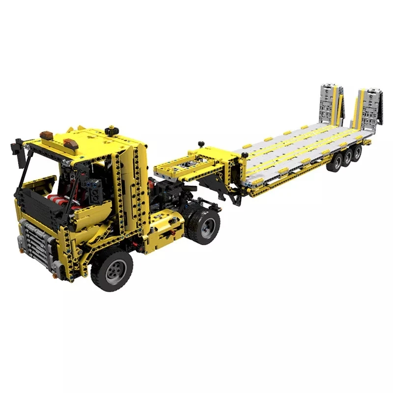 

2221pcs Technic Vehicle Car Model Tieflader Low loader V2 Building Blocks Bricks Diy Collection Technical Truck Block Toys Gifts