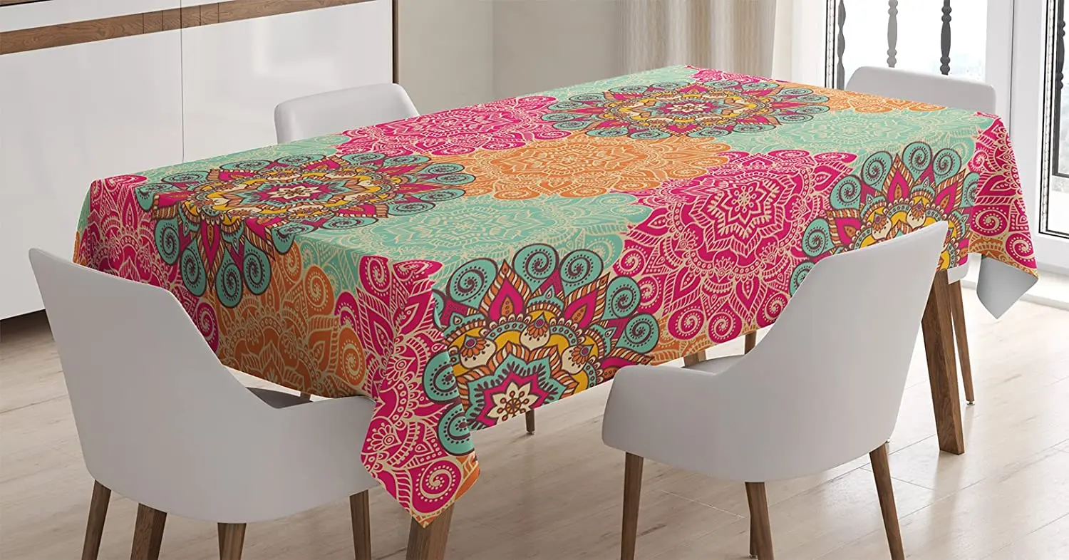 Antique Mandala Patterns Circles in Vintage Colors Native Tr