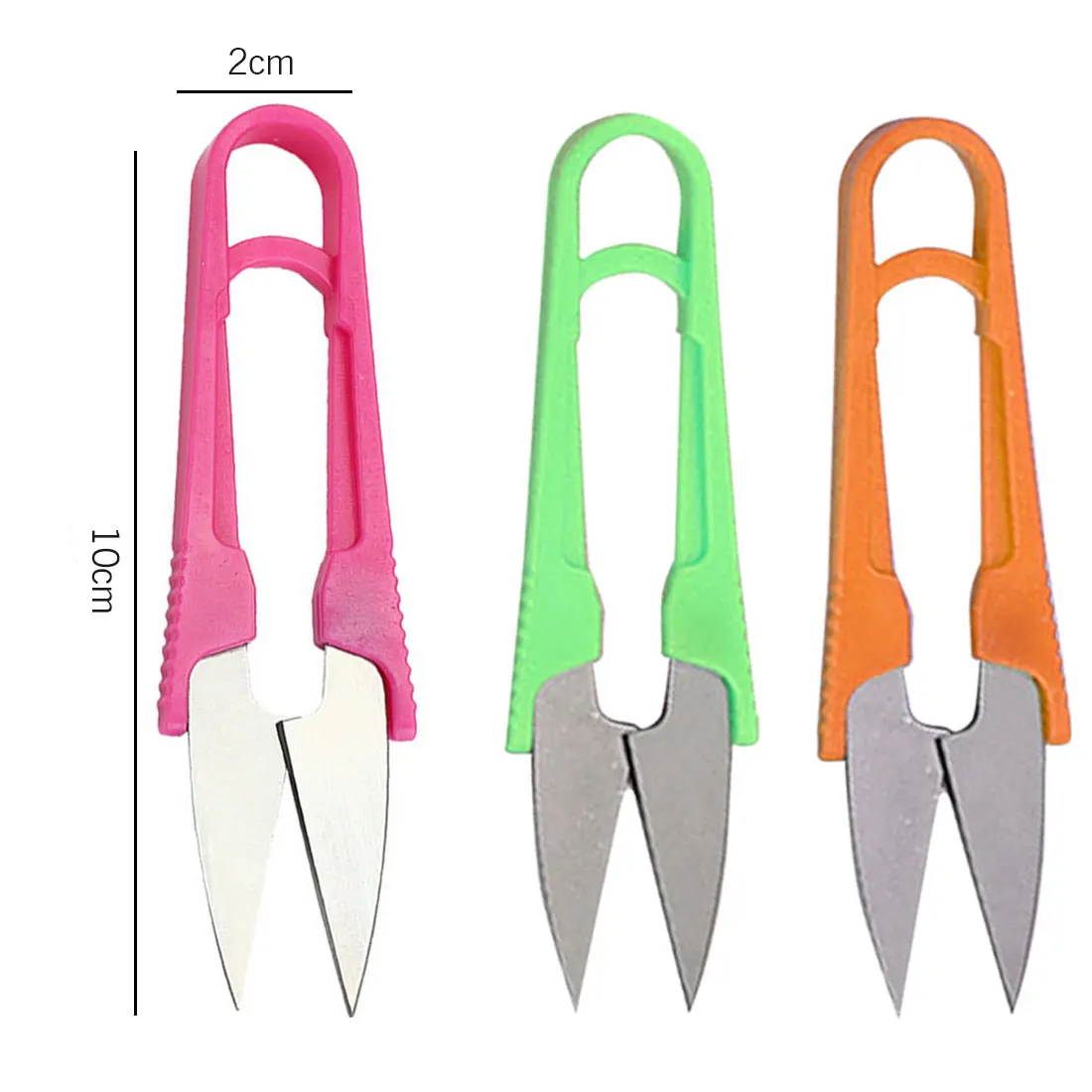 

1Pcs New Useful Stainless Steel Stitch U-Shape Use Scissors Cut Fishing Line Trimming Nipper Essential Cross Accessories U Shape