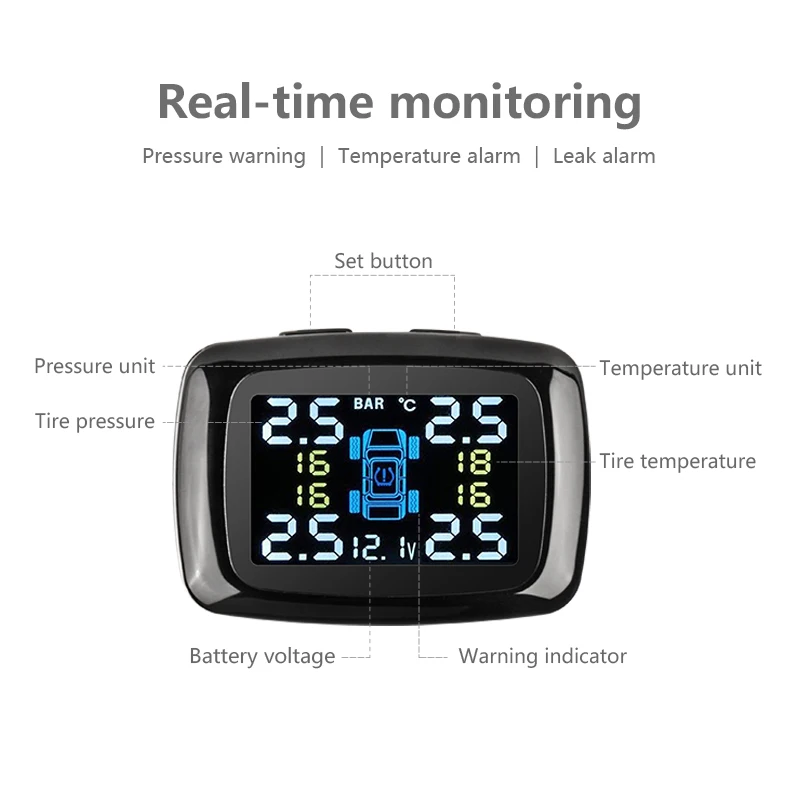 srnubi cigarette lighter car tpms tire pressure monitoring system digital lcd display auto security alarm tire pressure sensor free global shipping