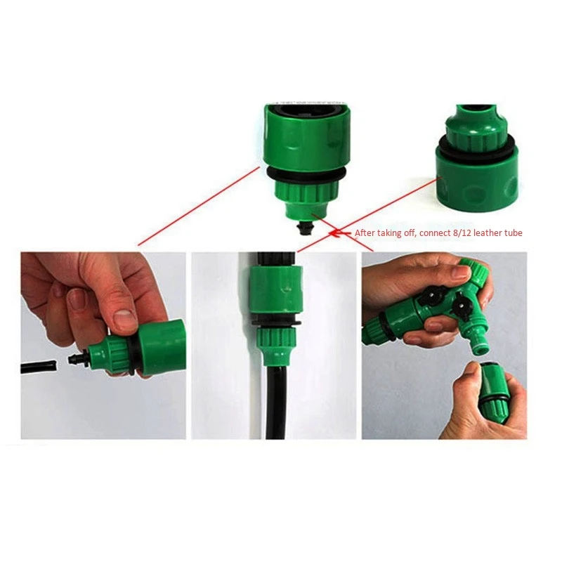 

20Pcs Hose Barbed Hose Quick Connectors Garden Wate Irrigation Drip Irrigation Coupling Connecting Tool 4/7mm 8/11mm