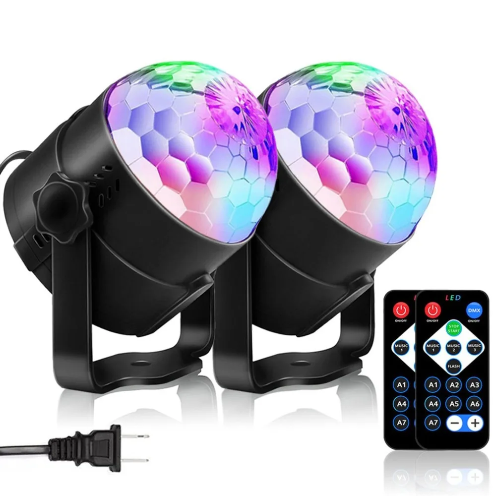 RGB LED вечерние хрустальные волшебный шар светильник сценический 9 Вт мини лампа