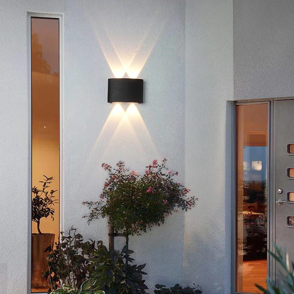

Уличный светодиодный настенный светильник с дугой, водонепроницаемый светильник IP65, алюминиевый светильник для крыльца, лестницы, светиль...
