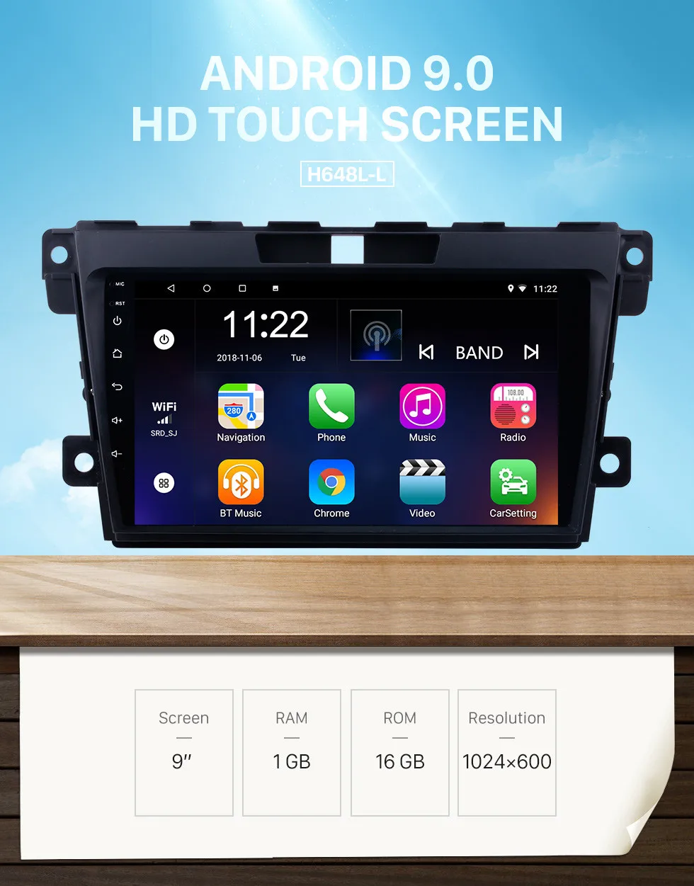 Seicane " Android 9,0 автомобиля gps-навигация, радио, стерео для 2007 2008 2009 2010 2011 2012 2013 MAZDA CX-7 мультимедийный плеер
