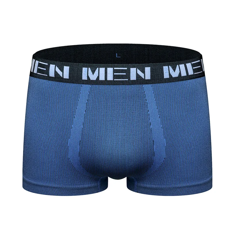 2019 бесшовные боксеры мужское нижнее белье однотонные мужские трусы мягкие