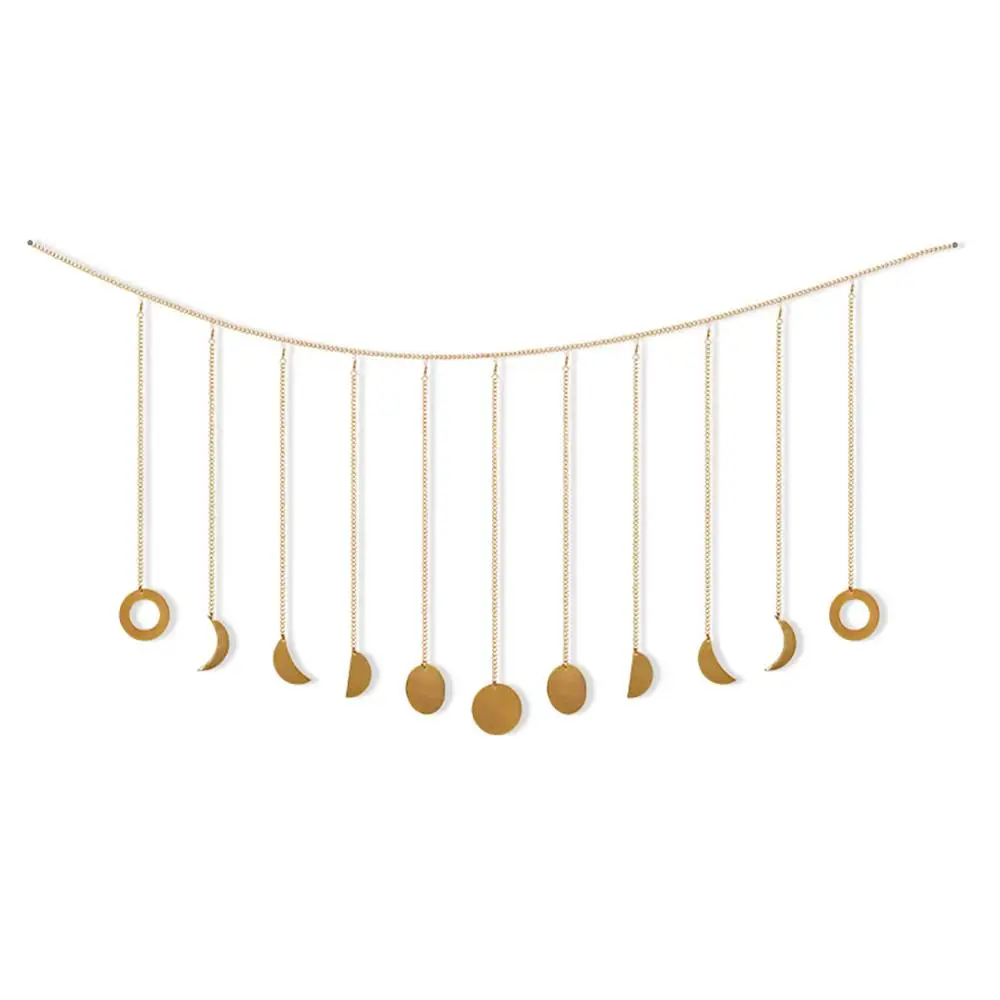 Декоративная гирлянда Луна в стиле бохо настенное украшение с цепочками декор