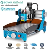 comgrow 2 in1 cnc engraving wood router 48w compressed 3018cnc laser cutting engraver pre assembled wood carving milling machine