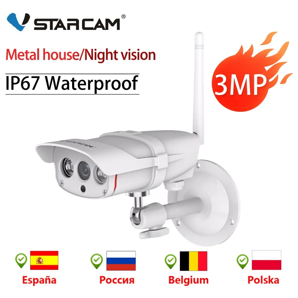 Vstarcam Новый C16S 3MP Wi Fi IP Камера 1080P открытый безопасности Водонепроницаемый ИК