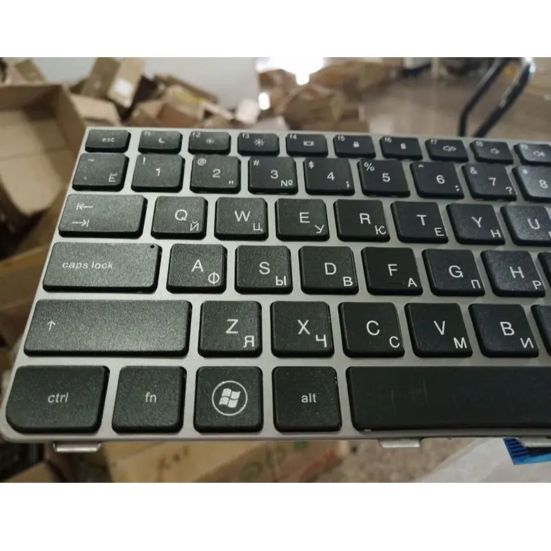 Русская клавиатура для ноутбука HP PROBOOK 4530 4530S 4730S 4535s 4735S RU с серебряной рамкой
