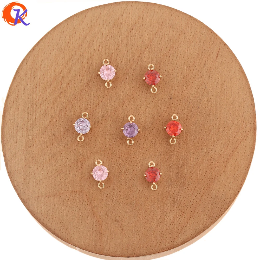 Сердечный Дизайн 50 шт 7*12 мм ювелирные аксессуары/изготовление сережек/CZ