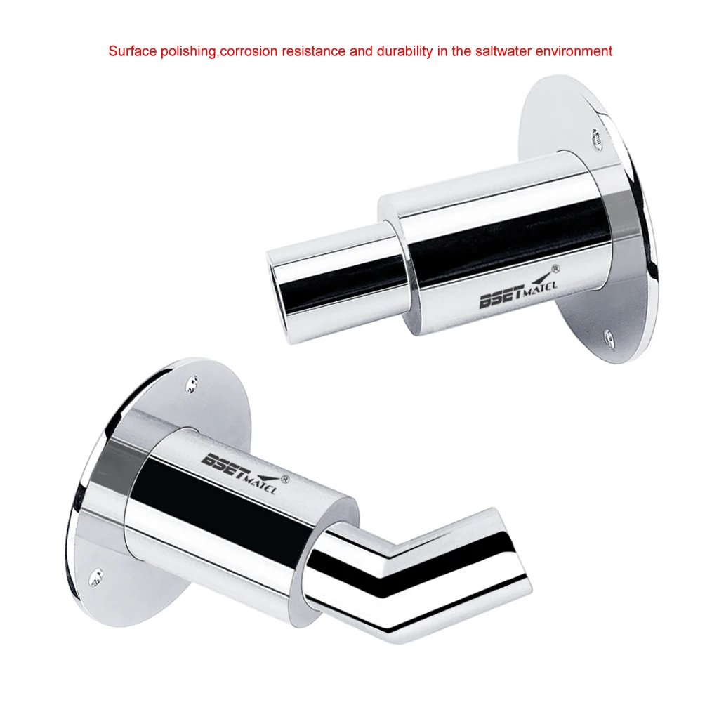 

Boat Stainless Steel 316 Thru Hull Tube Pipe Socket Marine Hardware Corrosion Resistance for 22mm 24mm inner diameter Pipe