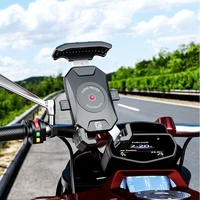 bike phone mount metal motorcycle handlebar phone holder scooter phone clamp for 3 5 6 5 smartphone with 360%c2%b0 rotation