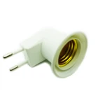 E27 EUUS Штекерный адаптер с выключателем питания