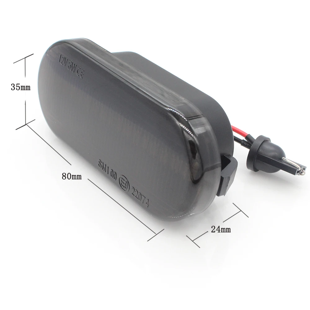 2 шт. светодиодный динамический Боковой габаритный фонарь поворота светильник