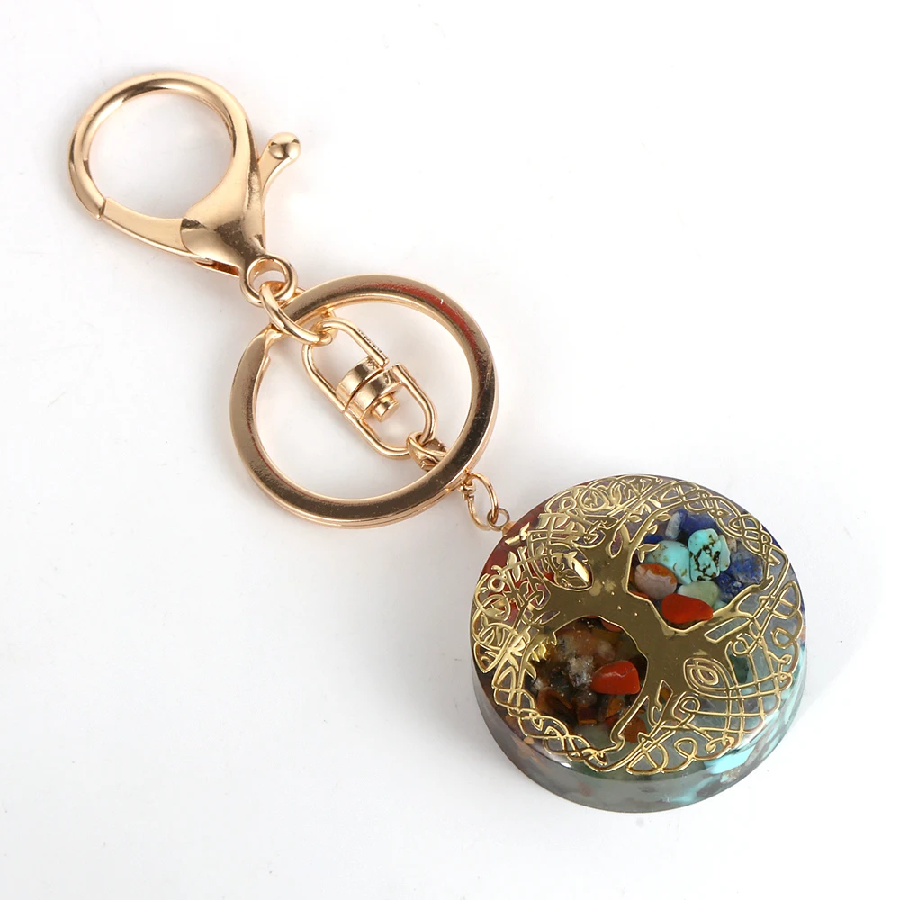 Энергетическое Древо жизни Orgonite брелок для мужчин и женщин мужские Рейки