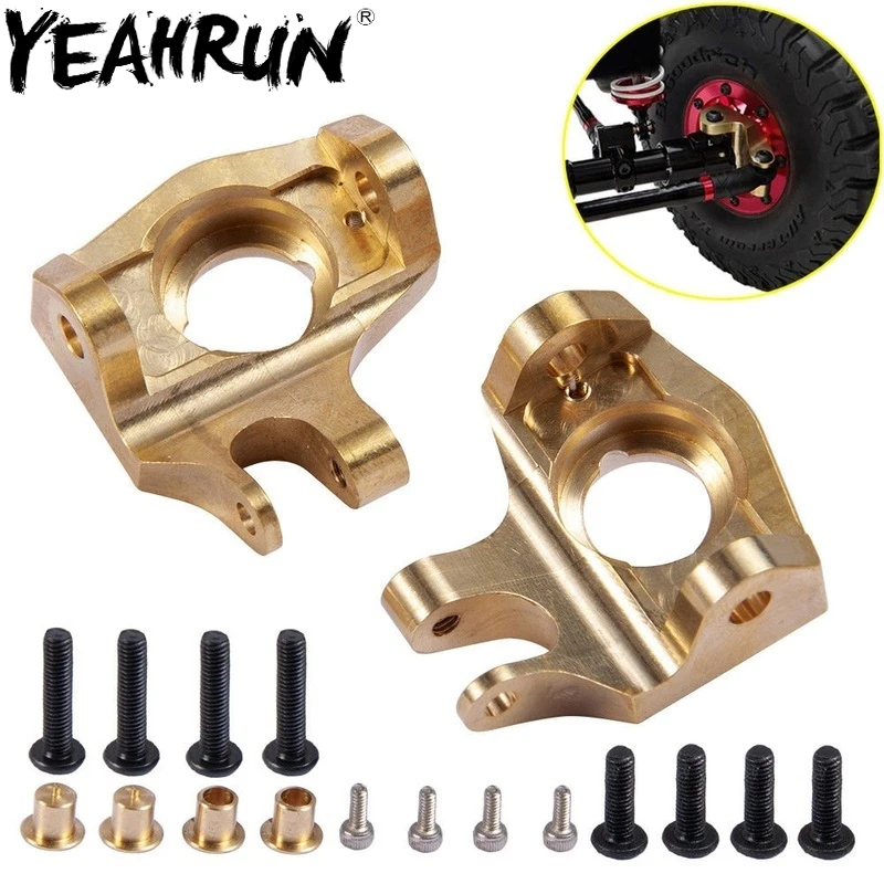 YEAHRUN 1 пара латунные сверхпрочные передние костяшки рулевого управления для 1/10