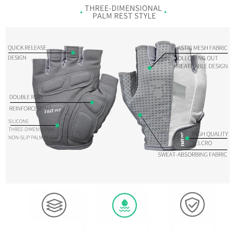 TMT женские перчатки для тренажерного зала бодибилдинга спорта фитнеса гантелей