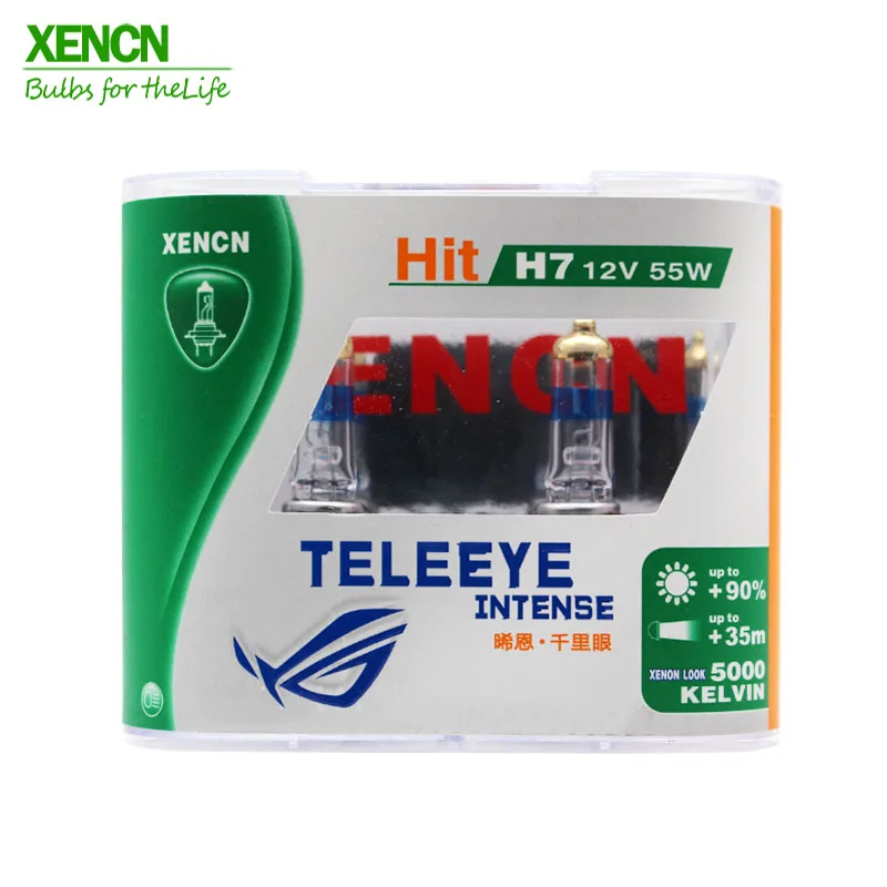 XENCN H7 PX26D 12 В 55 Вт Teleeye интенсивный светильник для автомобиля головной светильник s лампы УФ-фильтр галогенная лампа для ford focus Новинка 2 шт