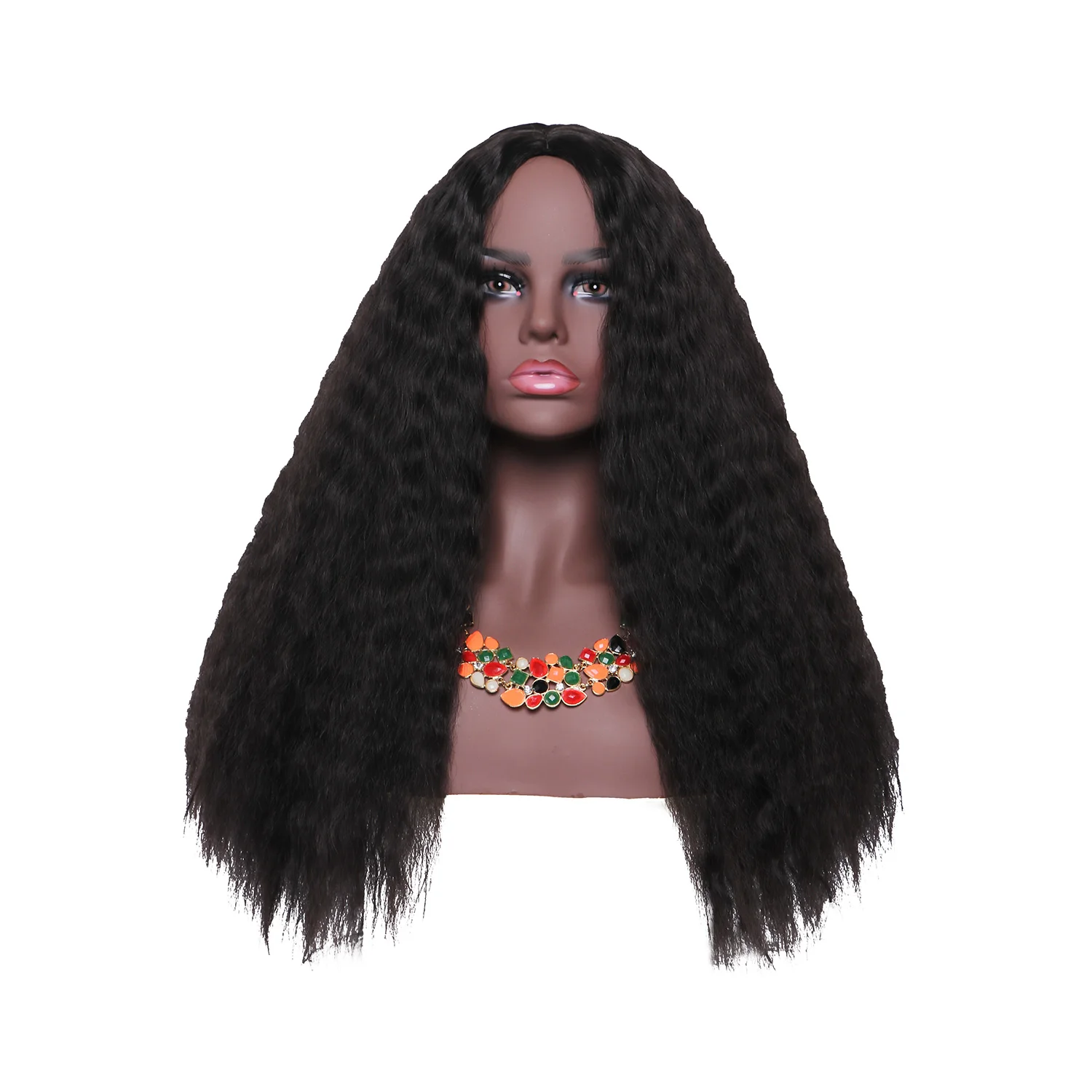 Парики BESTUNG Длинные Волнистые Темно-коричневые для чернокожих женщин афро