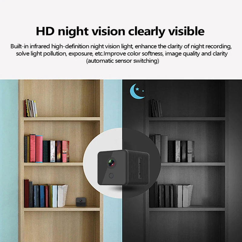 Мини 1080P IP Wi-Fi камера видеомагнитофон беспроводная домашняя безопасность умный