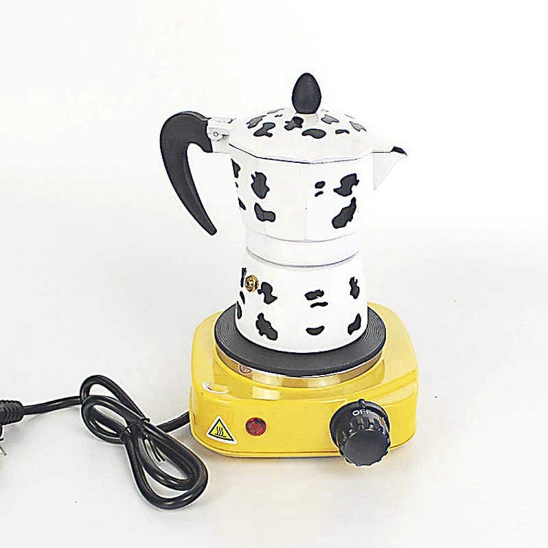 

Promotion! 150Ml Mocha Latte Coffee Maker 3Cup Stovetop Coffee Maker & 150Ml Aluminum Coffee Maker Practical Moka Coffee Pot Bla