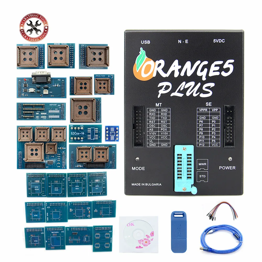 Программатор Orange5 Plus V1.35 с полными адаптерами и улучшенной функцией программатор