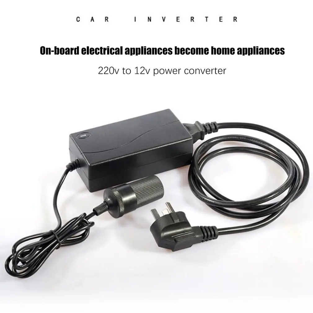 

Удобный преобразователь переменного тока в постоянный ток 220 в 12 В для автомобильного прикуривателя, зарядное устройство, адаптер 60 Вт, адап...