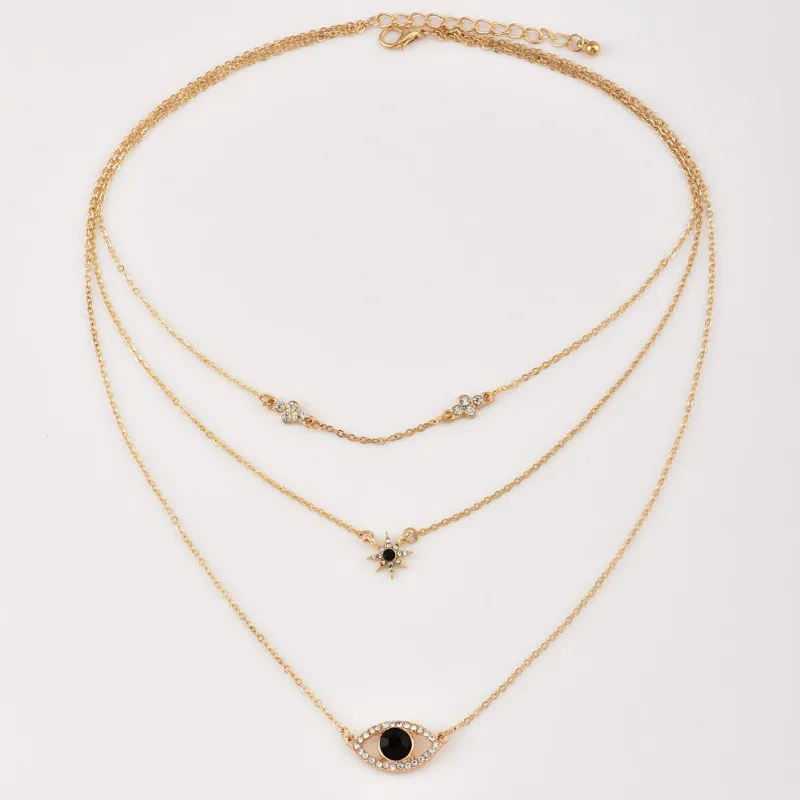 

Personalized Eyes Multilayer Necklace for Women New Jewelry 2021