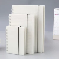 a4b5a5a6 scrub pp cover transparent horizontal line white paper grid dot hand account book strap notepad notebook diary