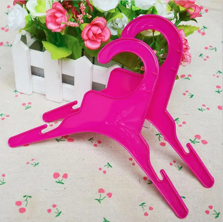 

10PCS/Set Plastic Tough Pet Dog Puppy Cat Clothes hanger 18cm/25cm White&Red Length Dog Product Accessories