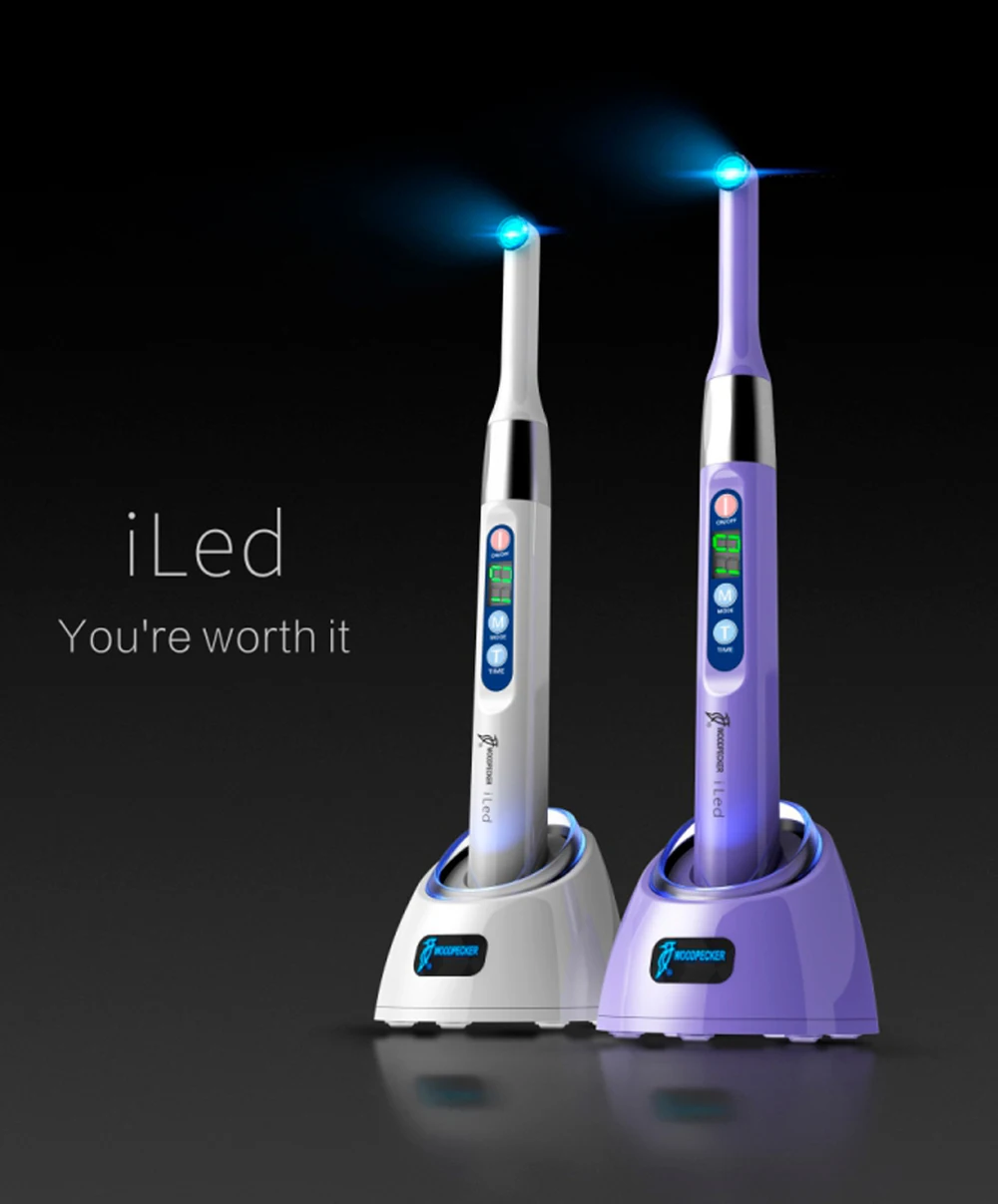 Woodpecker-Luz LED de curado iLed plus, 1 segundo, equipo Dental Mate, lámpara de luz de curado