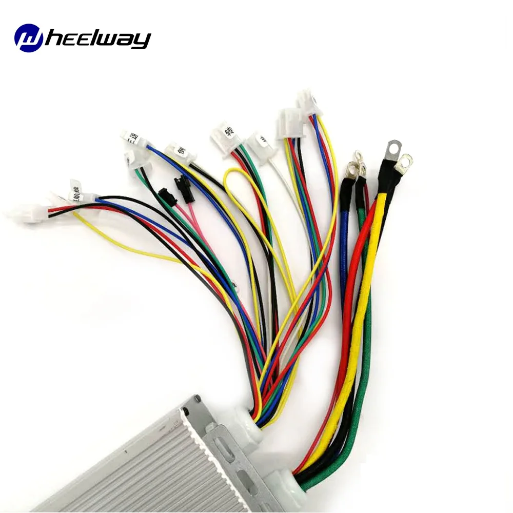 48 в 60 в 72 в 84 в 96 в 1500 Вт скутер двухрежимный дизайн BLDC 24 Mosfet 55 Ампер синусоидальный регулятор шума Электрический велосипед