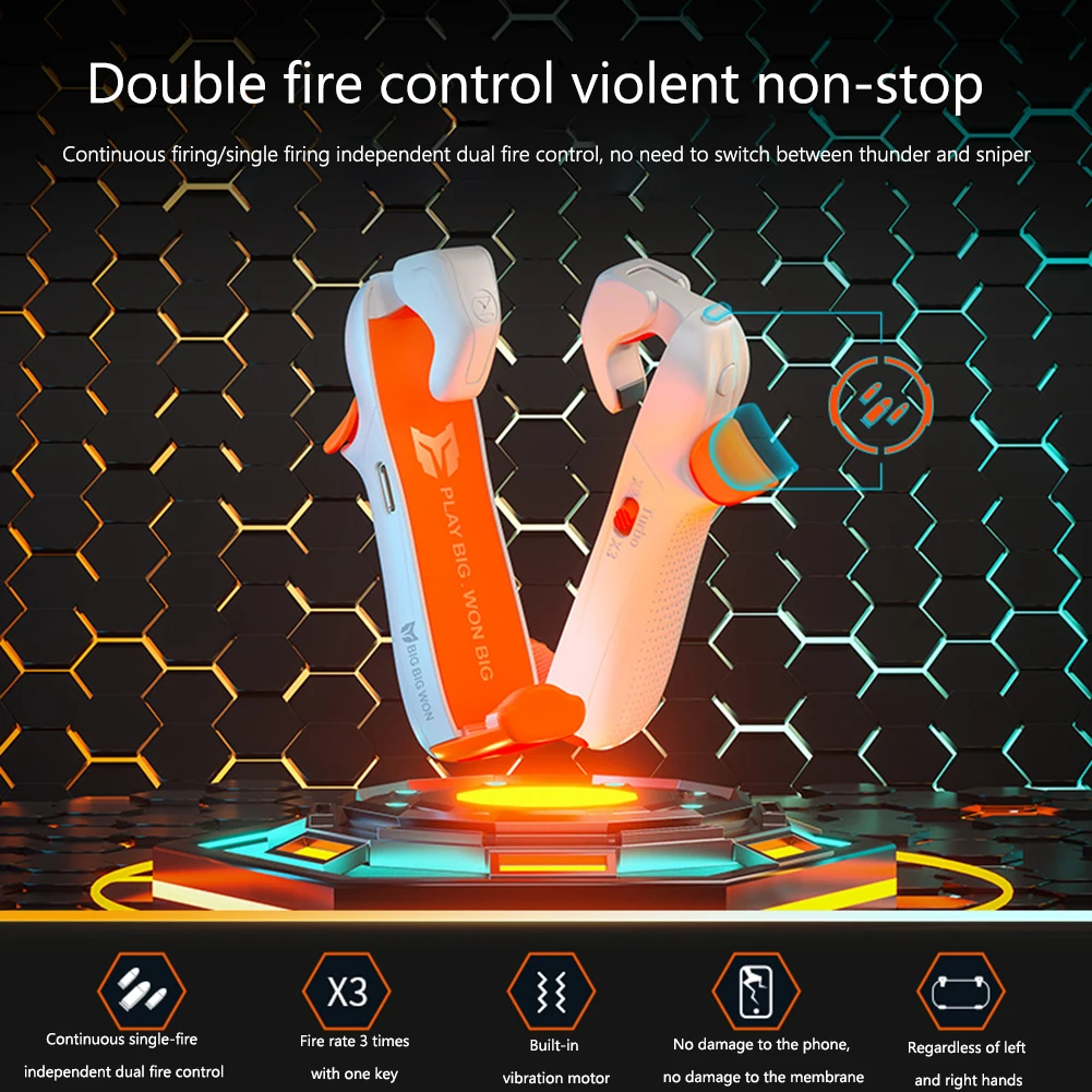 

BIGBIG WON M1 Mobile shooting Gaming Button Triggers Gamepad with Vibration for PUBG Game Controller Joystick