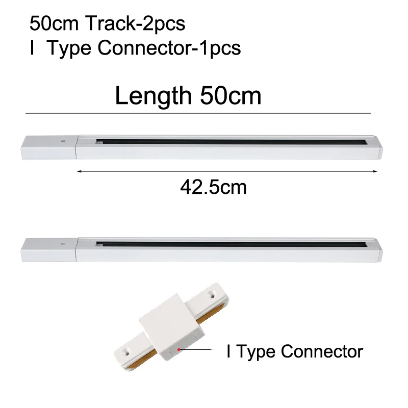 Светодиодный направляющий светодиодный 2x50 см рельсовый фонарь черный и белый