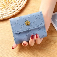 fashion flower women wallet female casual short leather purses ladies girls cute small clutch bag money coin credit card holder