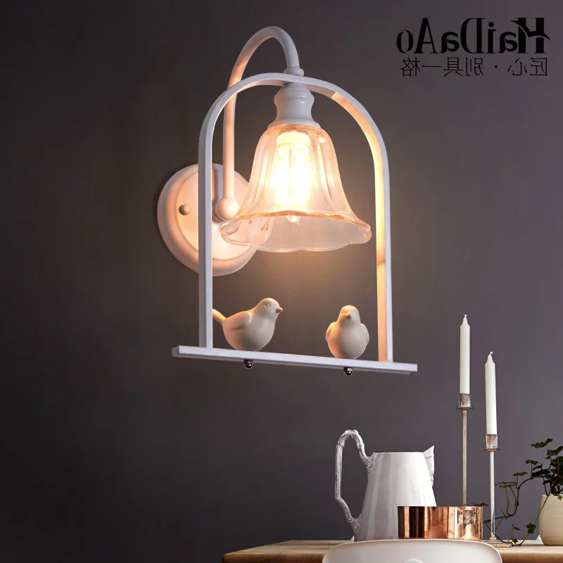 

modern crystal lampes suspendues light gooseneck blue wall light glass ball dining room bedroom lampara pared bedroom lamp