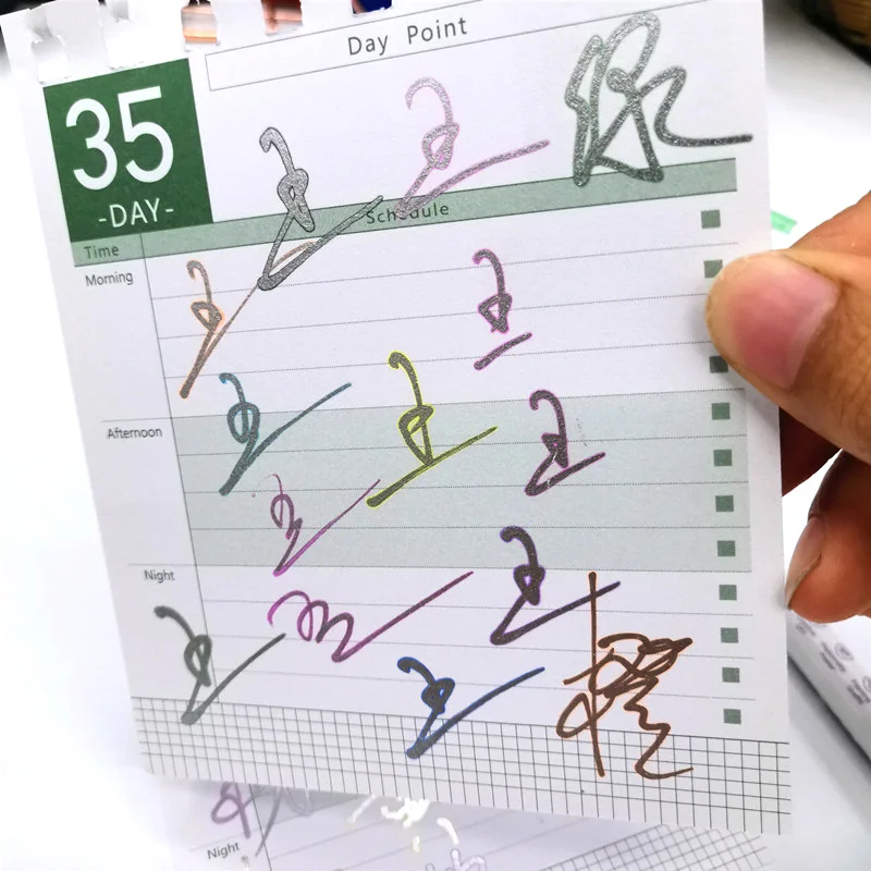 Двусторонняя гелевая ручка 8 цветов двухцветный маркер для рисования письма