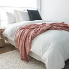 Скандинавское вязаное покрывало с кисточками, однотонное покрывало для кровати, диван, плед, для путешествий, TV, Nap, кондиционер, одеяло, s, гобелен, Декор