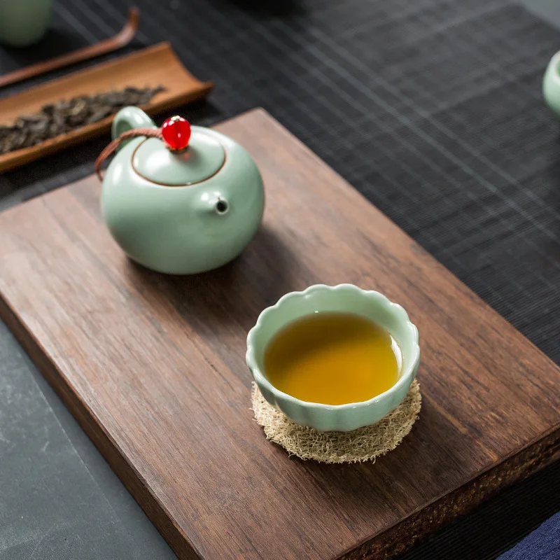 Чайная чашка ручной работы из Китая чайная селadon чайный сервиз горшок посуда для